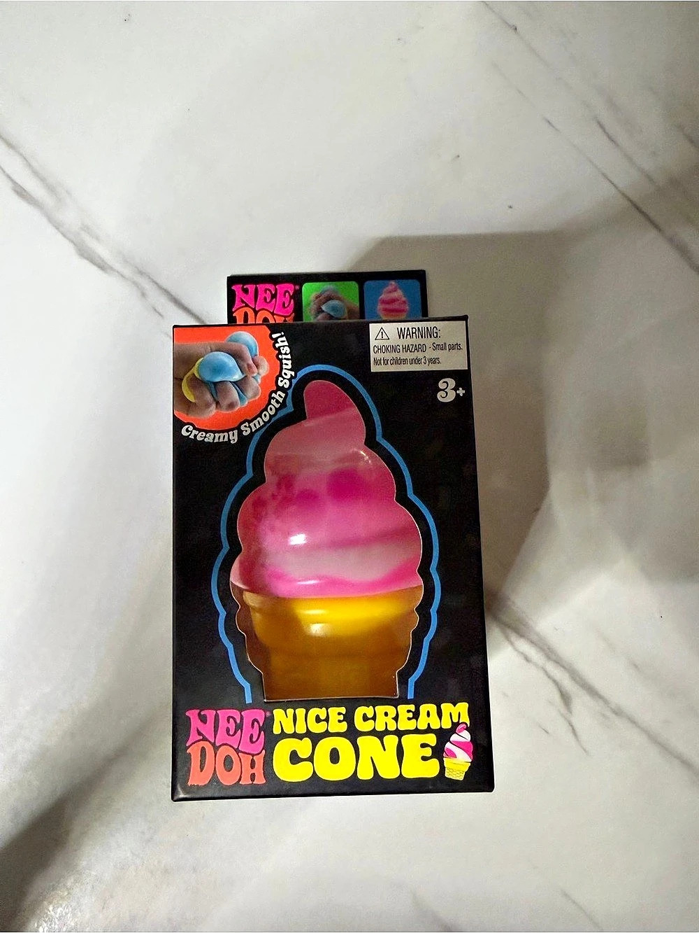 NeeDoh Pink Nice Cream Cone Squishy